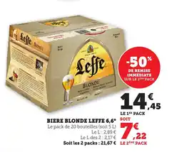 Maximarché LEFFE Biere blonde offre