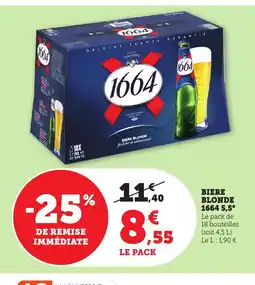 Maximarché 1664 Biere blonde offre