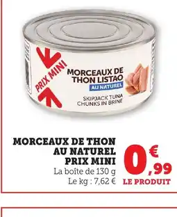 Maximarché Morceaux de thon au naturel offre