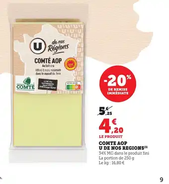 Maximarché Comte aop u de nos regions offre