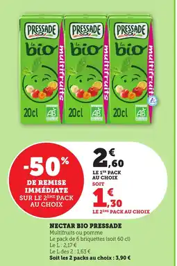 Maximarché PRESSADE Nectar bio offre
