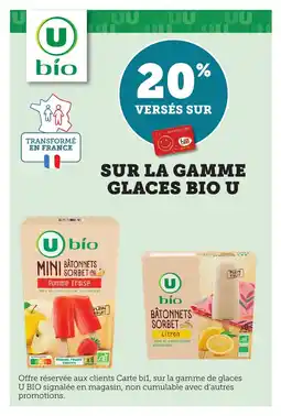 Maximarché Sur la gamme glaces bio u offre