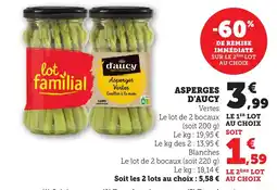 Maximarché D'AUCY Asperges offre