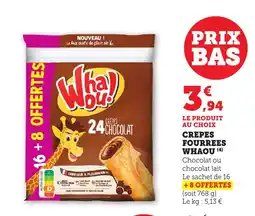 Maximarché WHAOU Crepes fourrees offre