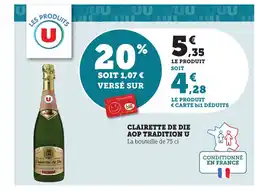 Maximarché Clairette de die aop tradition u offre
