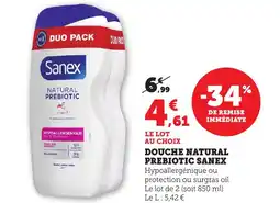 Maximarché SANEX Douche natural prebiotic offre