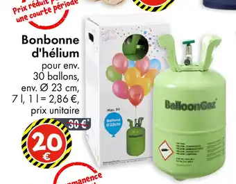 TEDi Bonbonne d'hélium offre