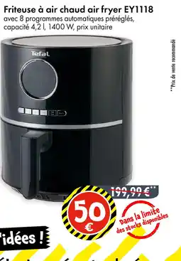 TEDi Friteuse à air chaud air fryer EY1118 offre