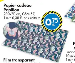 TEDi Papier cadeau Papillon offre