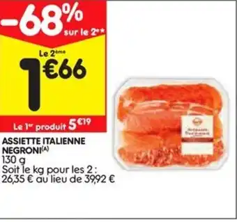Leader Price Assiete Italienne Negroni offre