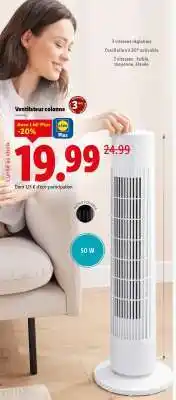 Lidl Ventilateur colonne offre