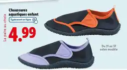 Lidl Chaussures aquatiques enfant offre