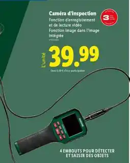 Lidl Caméra d'inspection offre