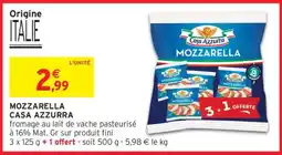 Intermarché Mozzarella Casa Azzurra offre