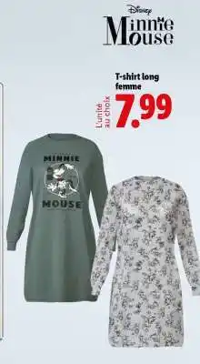 Lidl T-shirt long femme offre