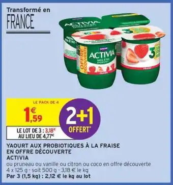 Intermarché Activia offre