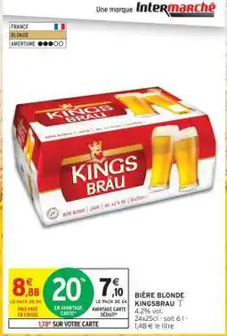Intermarché BIÈRE BLONDE KINGSBRAU offre