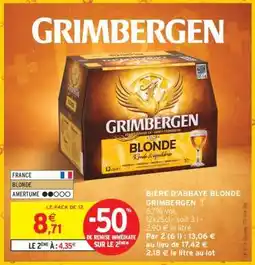 Intermarché BIÈRE D'ABBAYE BLONDE GRIMBERGEN offre