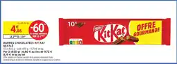 Intermarché BARRES CHOCOLATÉES KIT KAT NESTLÉ offre