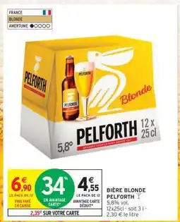 Intermarché Bière Blonde Pelforth offre