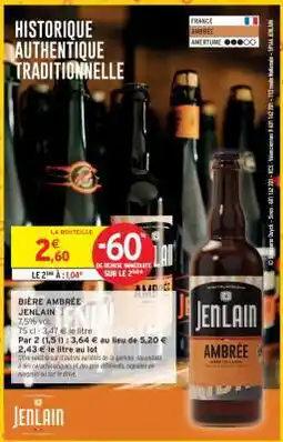 Intermarché BIÈRE AMBRÉE “JENLAIN” offre