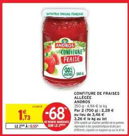 Intermarché CONFITURE DE FRAISES ALLÉGÉE offre