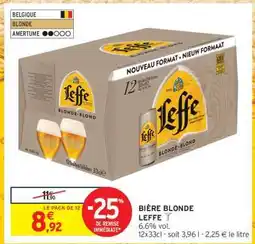 Intermarché Bière Blonde Leffe offre