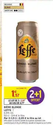 Intermarché Bière Blonde Leffe offre