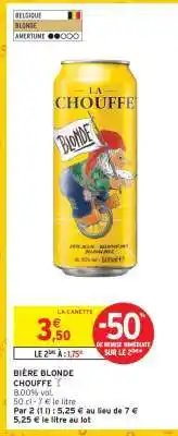 Intermarché BIÈRE BLONDE CHOUFFE offre