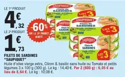 E.Leclerc Filets de Sardines Saupiquet offre