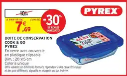Intermarché BOITE DE CONSERVATION COOK & GO PYREX offre