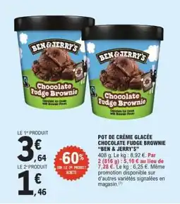 E.Leclerc Ben & Jerry's Chocolate Fudge Brownie offre