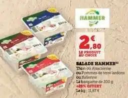 Hyper U SALADE HAMMER offre