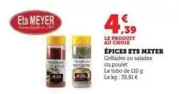 Hyper U ÉPICES ETS MEYER offre