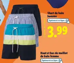 Lidl Short de bain homme offre