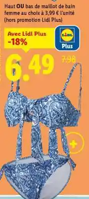 Lidl Haut ou bas de maillot de bain femme offre