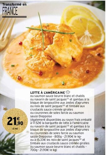 Intermarché Hyper Lotte à l'américaine offre