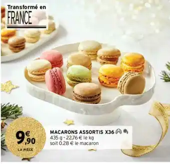 Intermarché Hyper Macarons assortis X36 offre