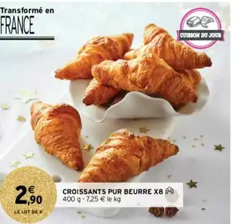 Intermarché Hyper Croissant pur beurre X8 offre