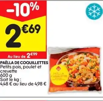Leader Price Paëlla de coquillettes offre