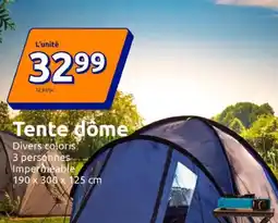 Action Tente dome offre