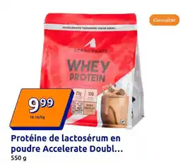 Action Protéine de lactosérum en poudre Accelerate Doubl... offre