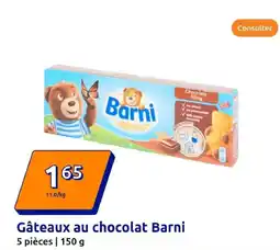 Action BARNI Gâteaux au chocolat offre