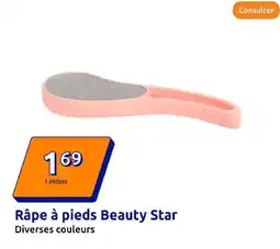 Action Râpe à pieds Beauty Star offre