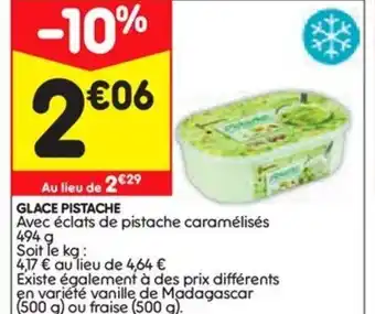 Leader Price Glace pistache offre