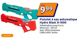 Action Pistolet à eau automatique Hydro Blast X-1000 offre