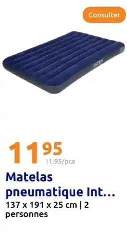 Action Matelas pneumatique Int... 137 x 191 x 25 cm offre
