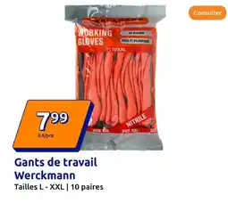 Action WERCKMANN Gants de travail offre