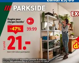 Lidl Parkside Étagère pour charges lourdes offre