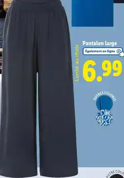 Lidl esmara Pantalon large offre